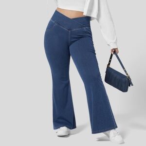 Halara Flex, High Waisted, Super Flare Jeans